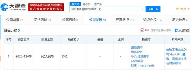 蓋雅工場完成D1輪5億元融資，GGV與騰訊等知名機構助力計算機軟硬件設備批發(fā)發(fā)展